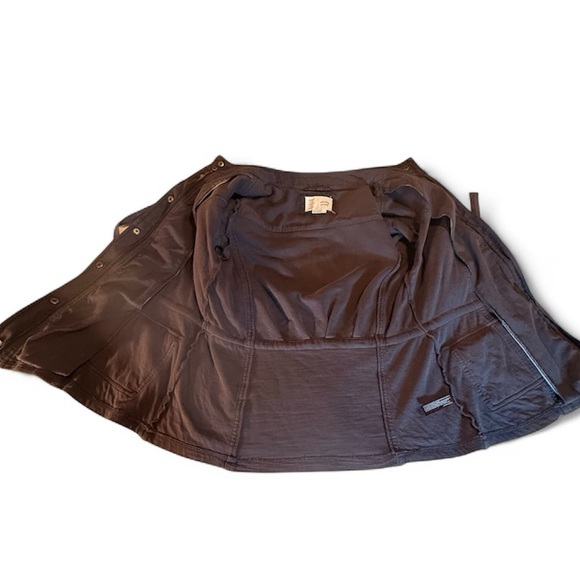 Anthro Saturday Sunday Dark Gray Black XS Charcoal Gray Jacket Knit Anorak - Picture 9 of 13